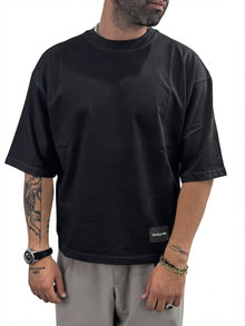 blacksvnday T-shirt maniche corte STEPHEN Nero - Stile Cropped