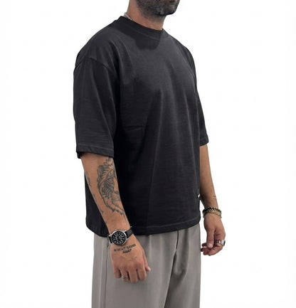blacksvnday T-shirt maniche corte STEPHEN Nero - Stile Cropped