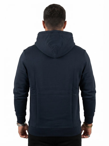 Felpa Tommy Jeans con cappuccio e grafica navy