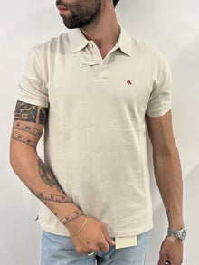 Polo classica in piqué in misto cotone Calvin Klein