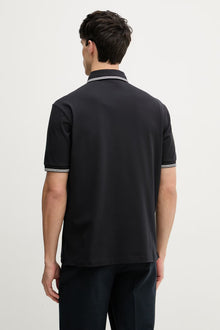 Polo Armani Exchange in Cotone Blu Navy con Dettagli Bianchi