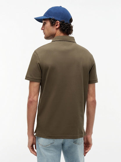 Tommy Hilfiger Polo in Cotone Piquet - Platinum Olive