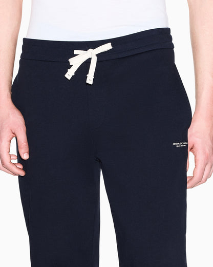 Pantaloni regular fit in cotone french terry