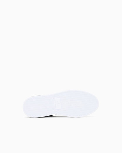 Sneakers London effetto saffiano con suola in gomma