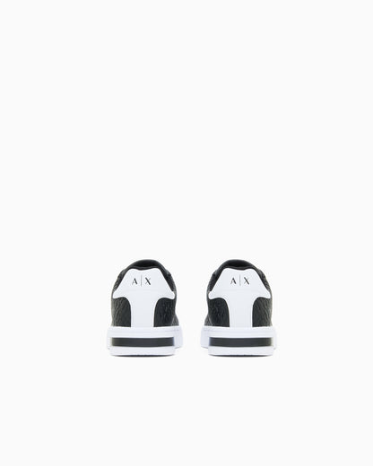 Sneakers London effetto saffiano con suola in gomma