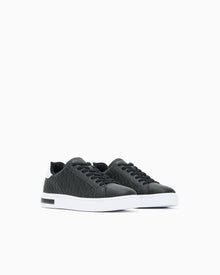 Sneakers London effetto saffiano con suola in gomma