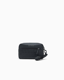 Beauty case effetto pelle con logo in rilievo