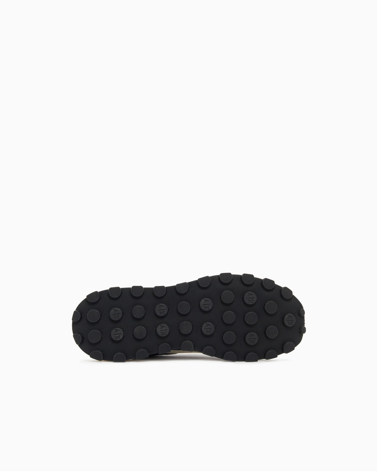 Sneakers in camoscio e mesh con logo all over
