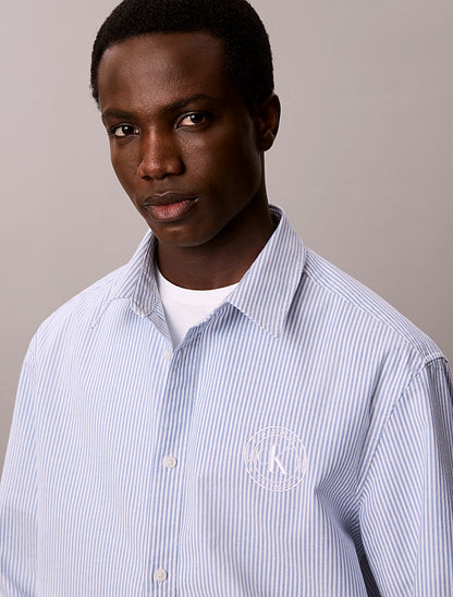 Camicia Calvin Klein a righe con logo