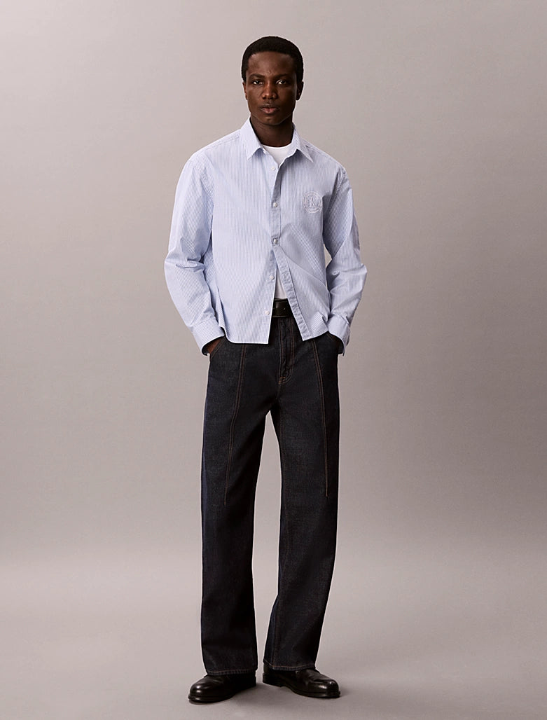 Camicia Calvin Klein a righe con logo