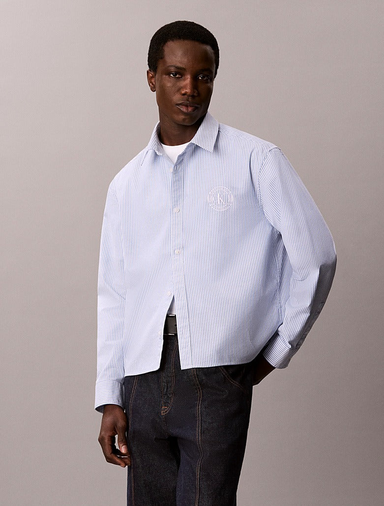 Camicia Calvin Klein a righe con logo