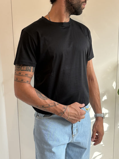 T-shirt in filo di scozia