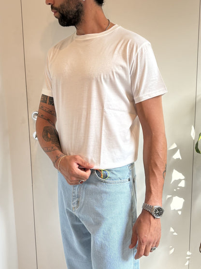T-shirt in filo di scozia