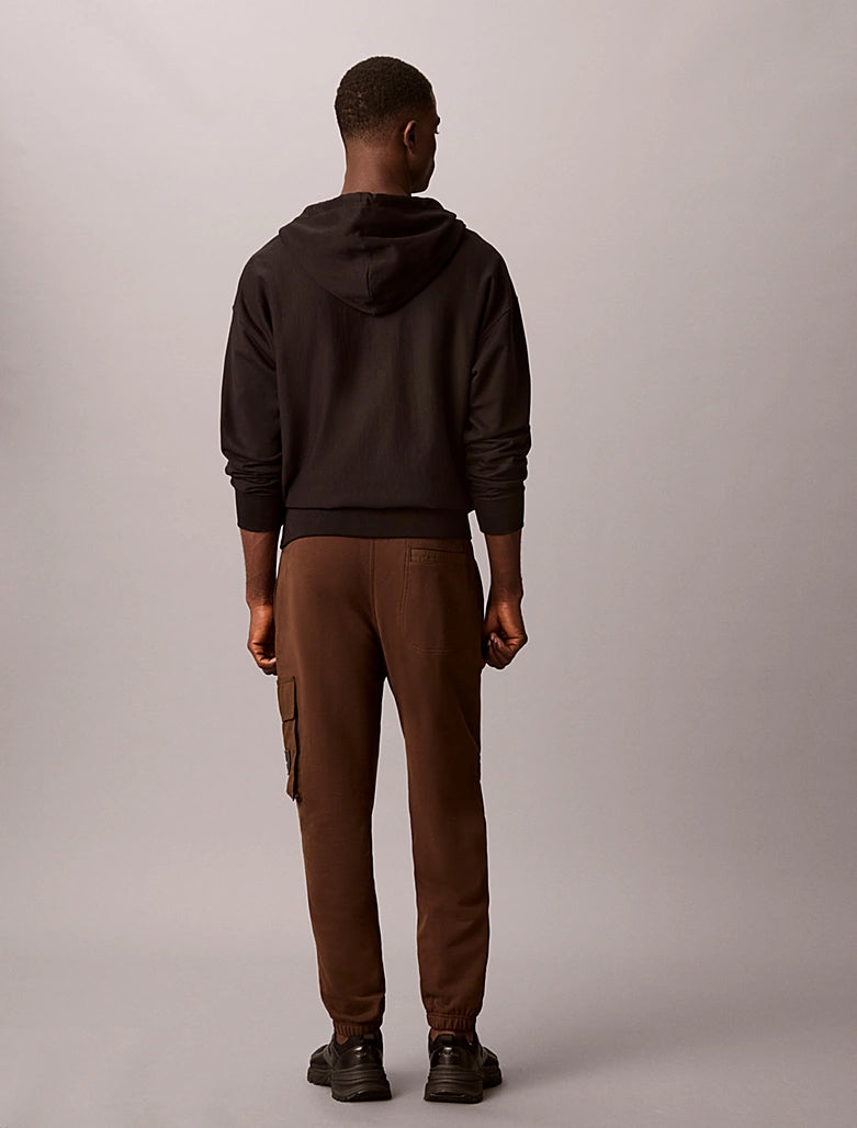 Pantaloni da tuta cargo in spugna di cotone Calvin Klein