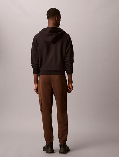 Pantaloni da tuta cargo in spugna di cotone Calvin Klein