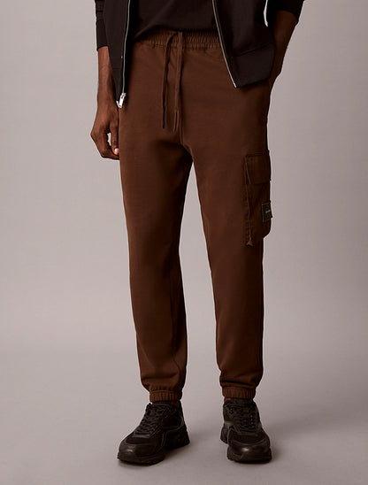 Pantaloni da tuta cargo in spugna di cotone Calvin Klein