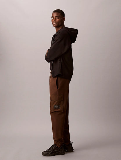 Pantaloni da tuta cargo in spugna di cotone Calvin Klein