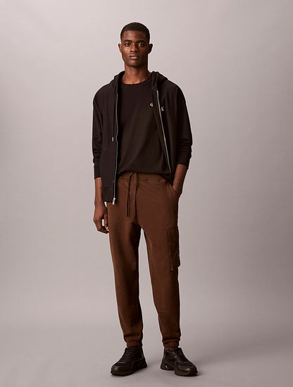 Pantaloni da tuta cargo in spugna di cotone Calvin Klein