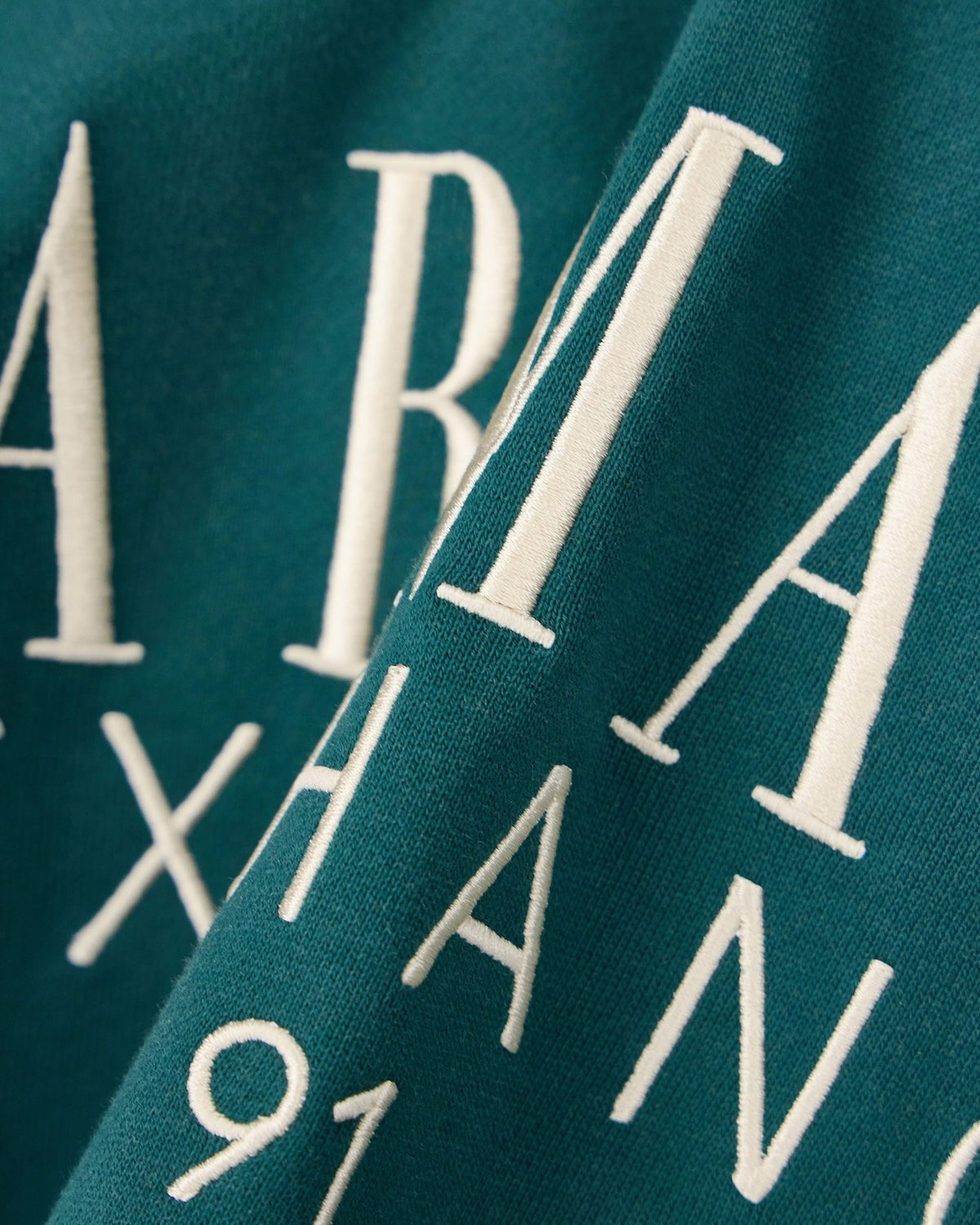 Felpa con Cappuccio Verde Armani Exchange