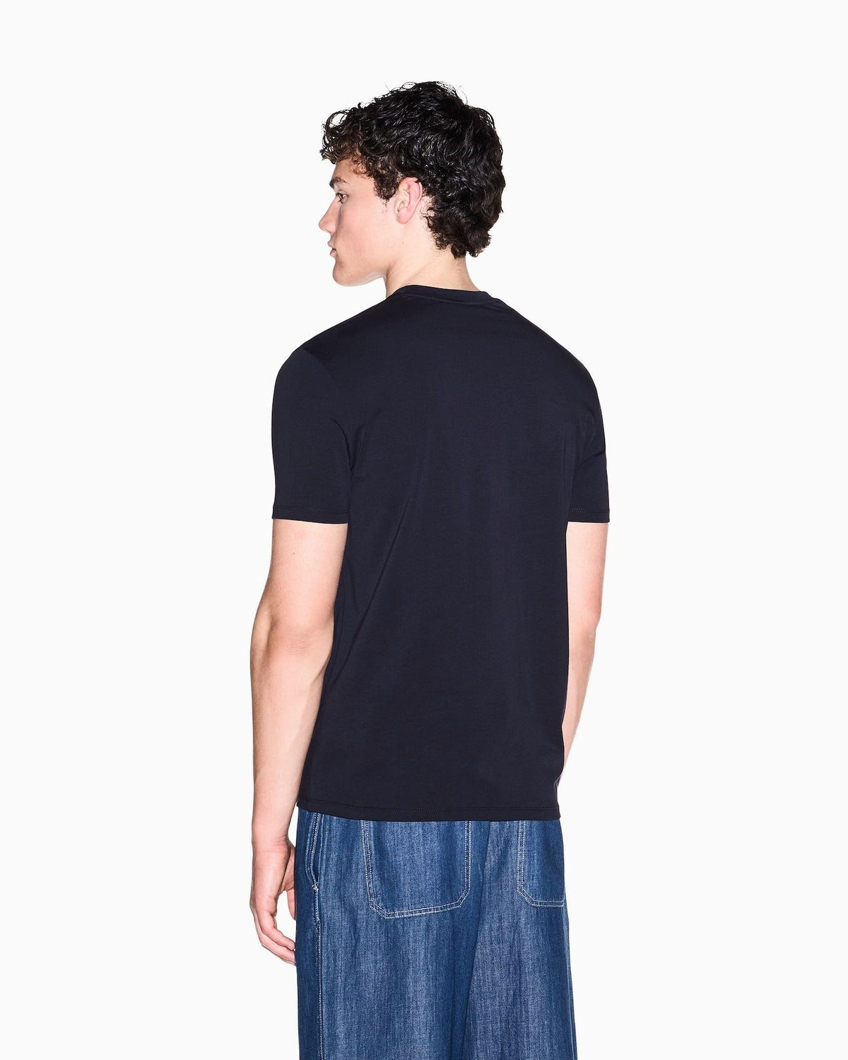 T-shirt a taglio slim in jersey di cotone stretch