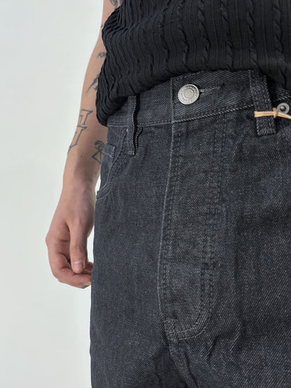 Pantaloni Uomo Brown in Denim Nero
