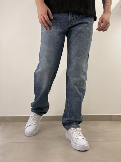 Jeans Uomo in Denim Classico - Brown