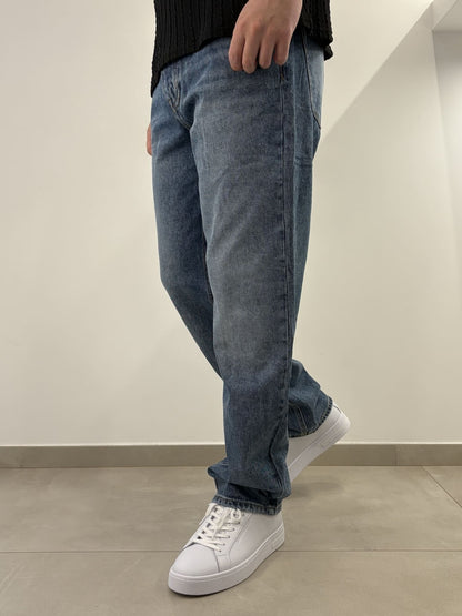 Jeans Uomo in Denim Classico - Brown