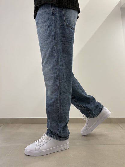 Jeans Uomo in Denim Classico - Brown