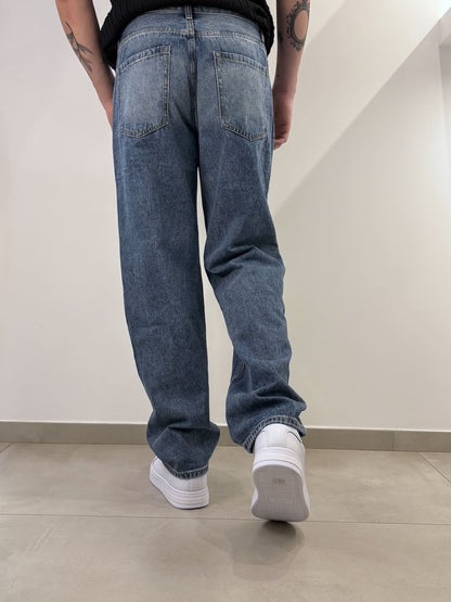 Jeans Uomo in Denim Classico - Brown