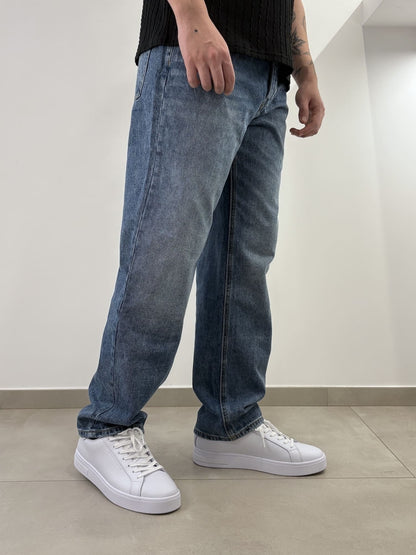 Jeans Uomo in Denim Classico - Brown