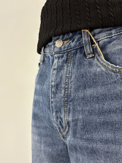 Jeans Uomo in Denim Classico - Brown