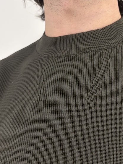Maglione Uomo Verde Militare Brown
