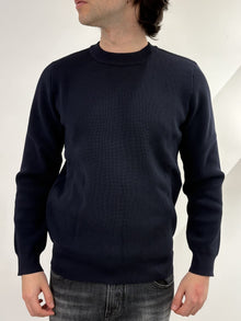 Maglione Uomo Blu in Cotone - Brown
