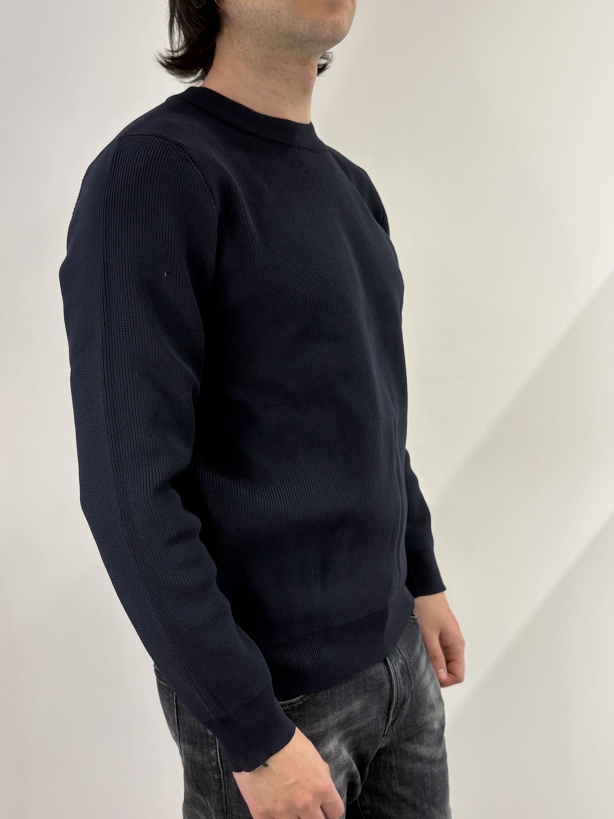 Maglione Uomo Blu in Cotone - Brown