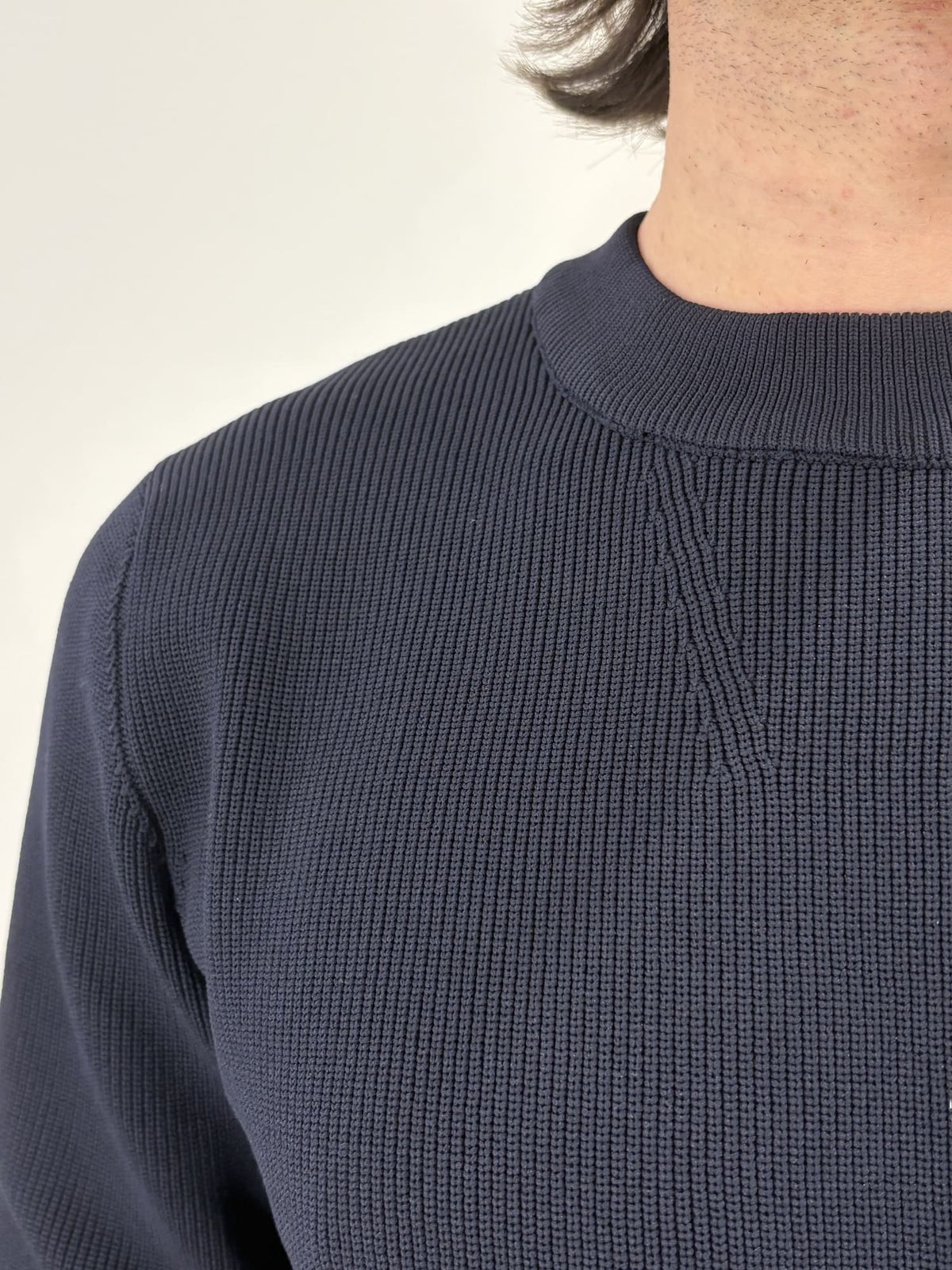 Maglione Uomo Blu in Cotone - Brown