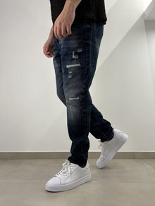 Jeans Uomo Brown in Denim Scuro