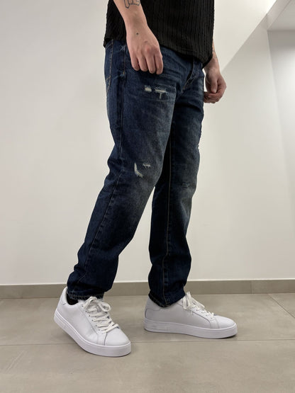 Jeans Uomo Brown in Denim Scuro