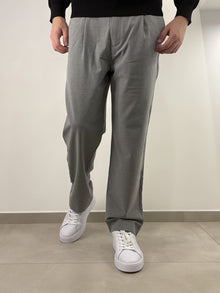Pantalone semi elegante con elastico in vita