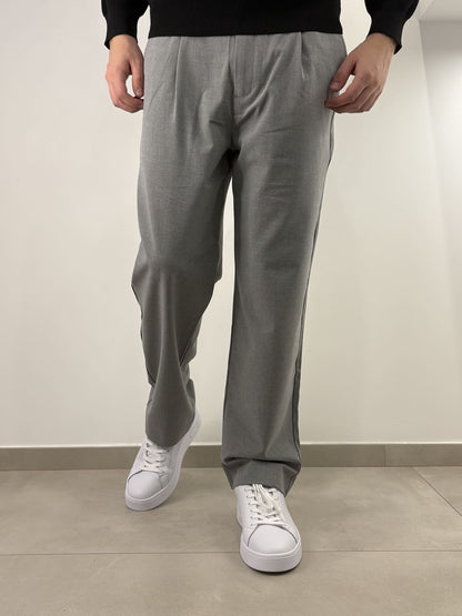 Pantalone semi elegante con elastico in vita