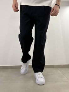 Pantalone semi elegante con elastico in vita