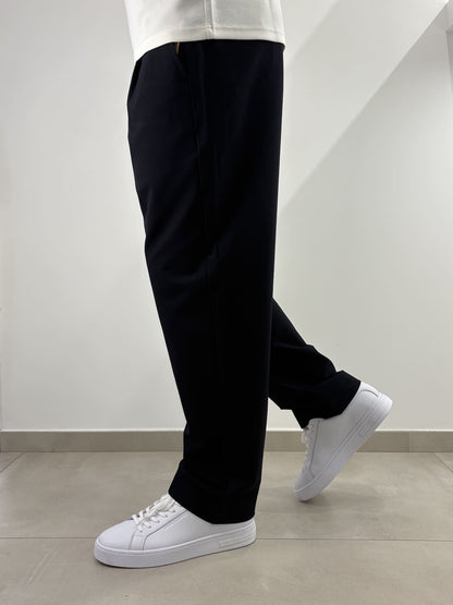 Pantalone semi elegante con elastico in vita