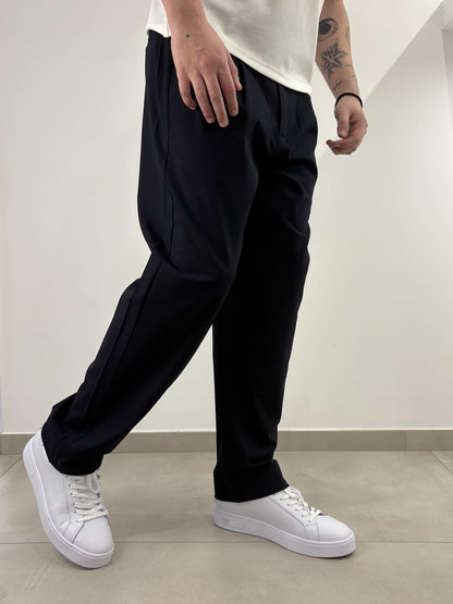 Pantalone semi elegante con elastico in vita