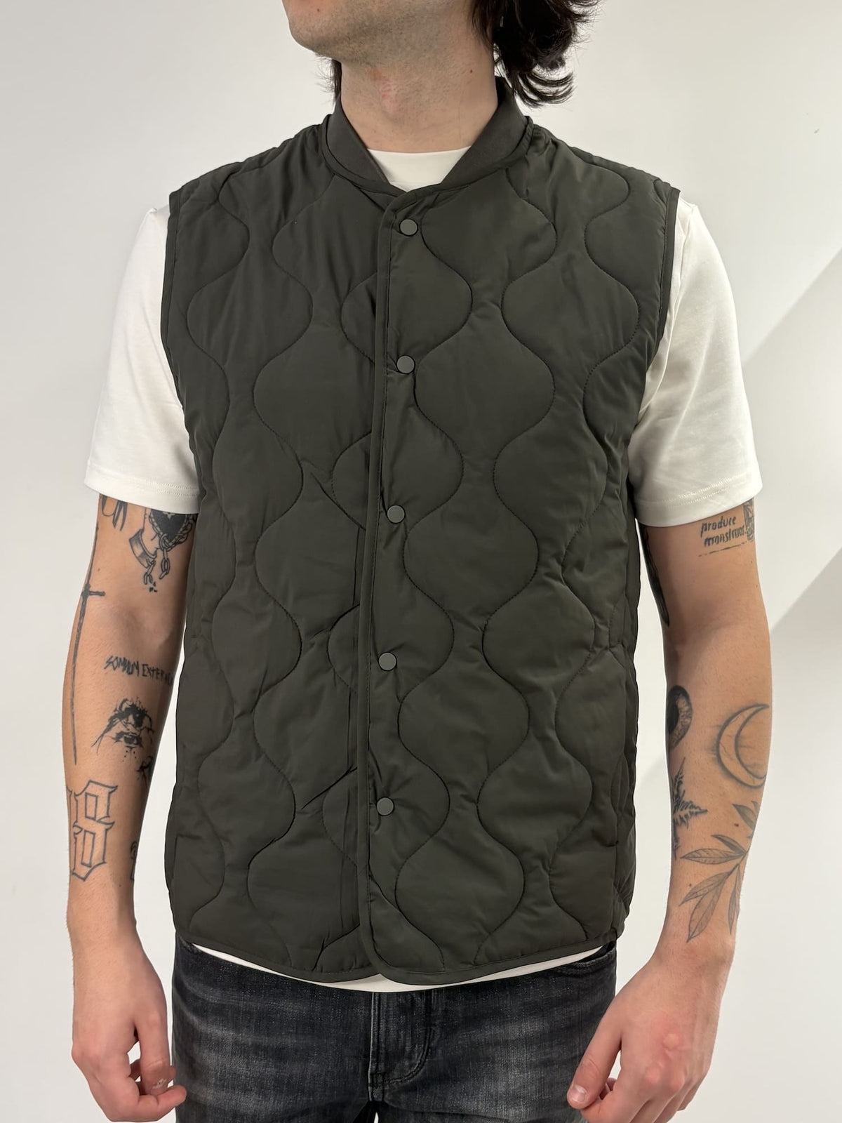Gilet traforato imbottito
