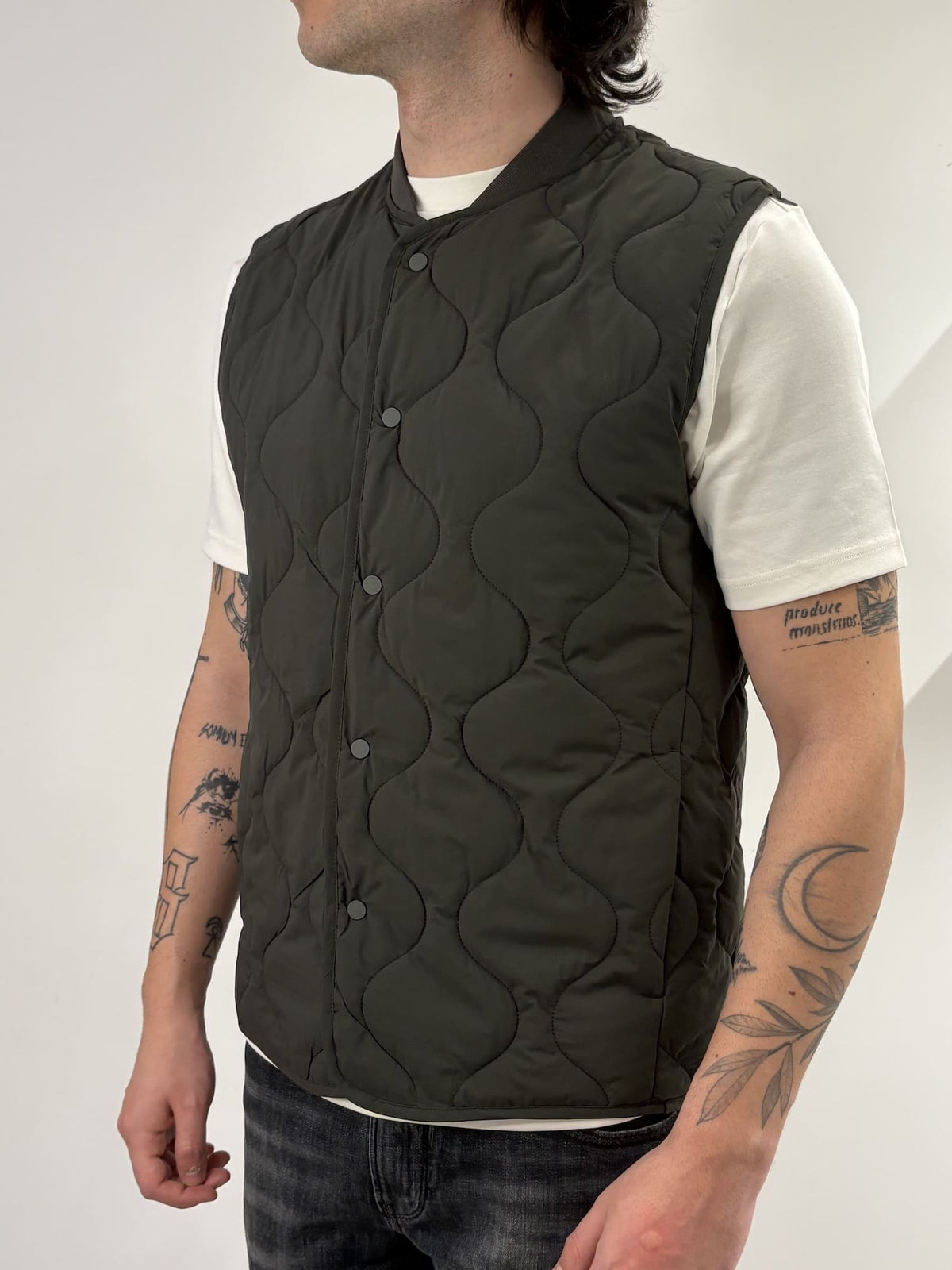 Gilet traforato imbottito