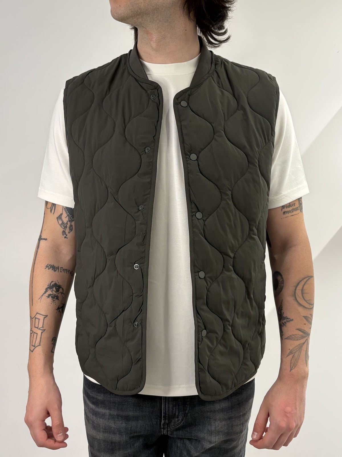 Gilet traforato imbottito