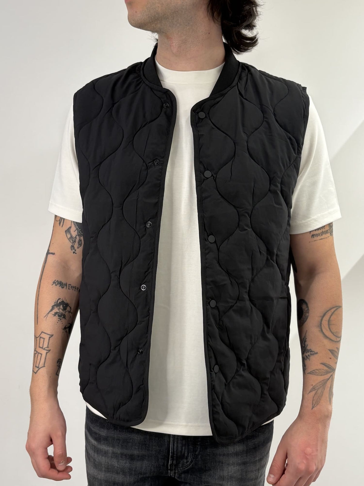 Gilet traforato imbottito