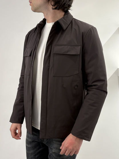 Giubbotto con colletto camicia
