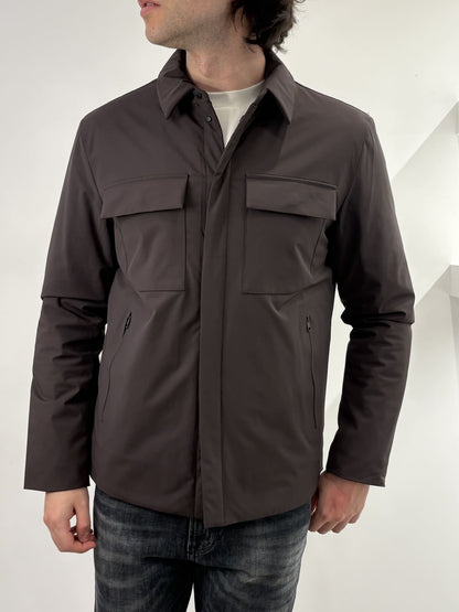 Giubbotto con colletto camicia