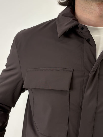 Giubbotto con colletto camicia