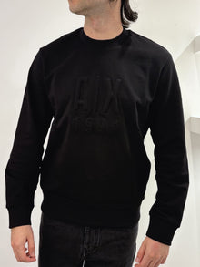 Felpa regular fit in cotone french terry